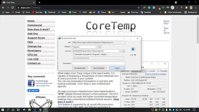Processor temperature test | How to check CPU temperature 2021 смотреть онлайн