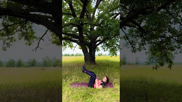 Тренировка с гимнастической лентой на все группы мышц смотреть онлайн