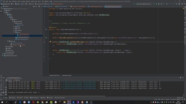 Пишем Telegram bot на Java | Spring. Урок 1: Состояния бота смотреть онлайн