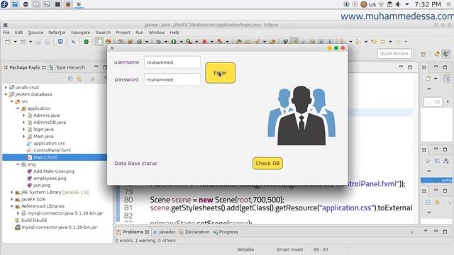 9 JAVA FX and MySQL employee project смотреть онлайн
