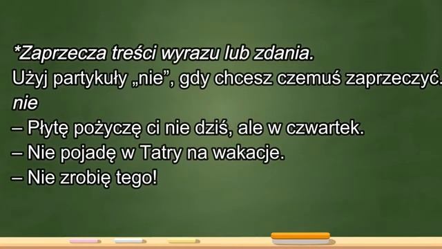 8 класс. Польский язык. Частица как особая часть речи. Функции частиц смотреть онлайн
