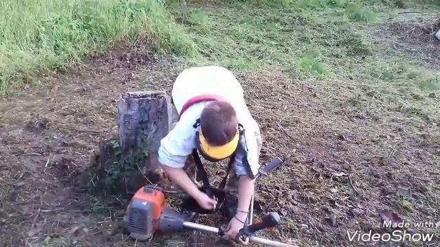 Husqvarna 553Rs παρουσίαση χορτοκοπτικόυ