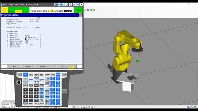 FANUC programming tutorial - Create your first program. How to create a TP (teach pendant) program смотреть онлайн