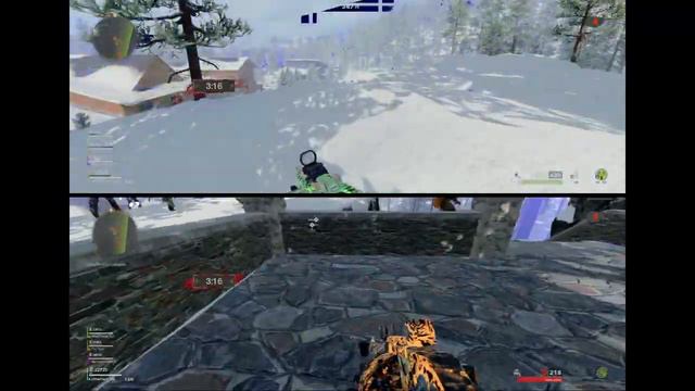 Halloween Outbreak! Splitscreen gameplay! I land on the helicopter! Call of Duty®:Black Ops Cold Wa смотреть онлайн