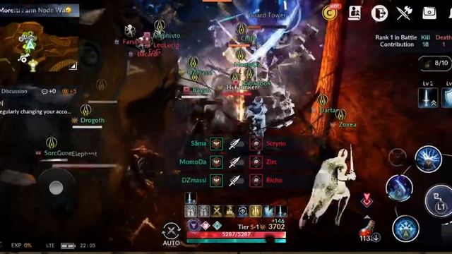 Black Desert Mobile Node War Ascensión VS Infamous MVP witch смотреть онлайн