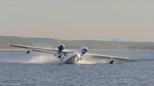 Амфибия Л-44м с новой лодкой. Малая авиация. Гидросамолет