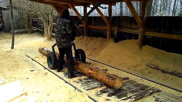 тележка для подвоза бревна смотреть онлайн