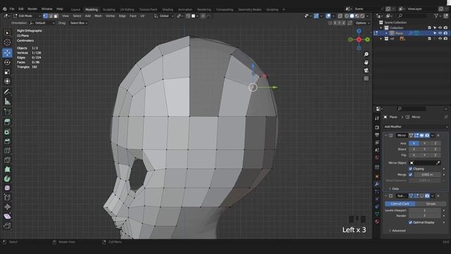 anime girl base mesh modeling in blender 3.6 : part 1 modeling the head смотреть онлайн