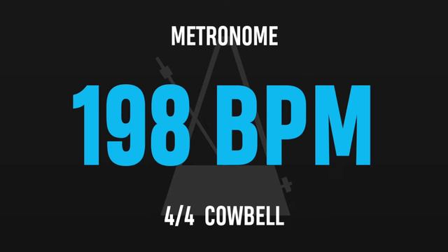 198 BPM 4/4 - Best Metronome (Cowbell) смотреть онлайн