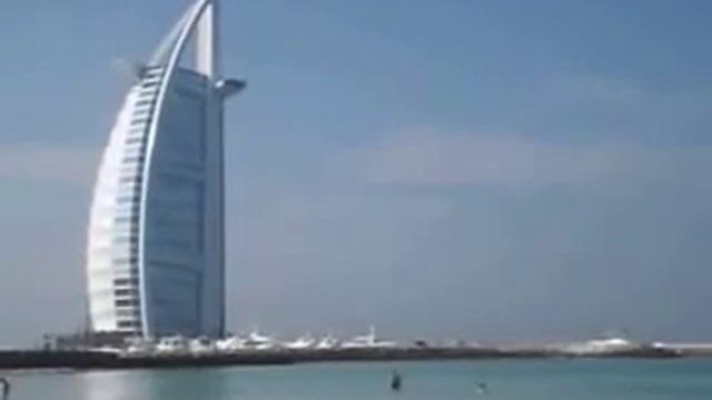Отель Парус Burj al Arab в Дубае Вид с пляжа Джумейра смотреть онлайн