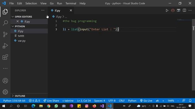 How to take list as input in Python in Hindi | Input Function | | The Bug Programming смотреть онлайн