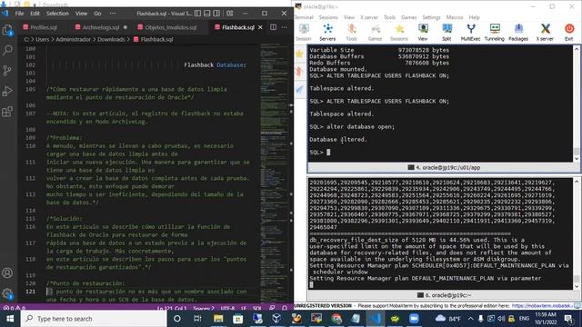 Oracle DBA - Laboratorio FlashBack Database - 01-10-09-2022 смотреть онлайн