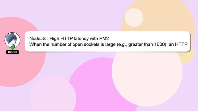 NodeJS : High HTTP latency with PM2 смотреть онлайн