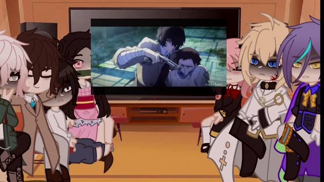 Anime characters react to eachother {Dazai Osamu/BSD} [part 4/7] (1/2) смотреть онлайн