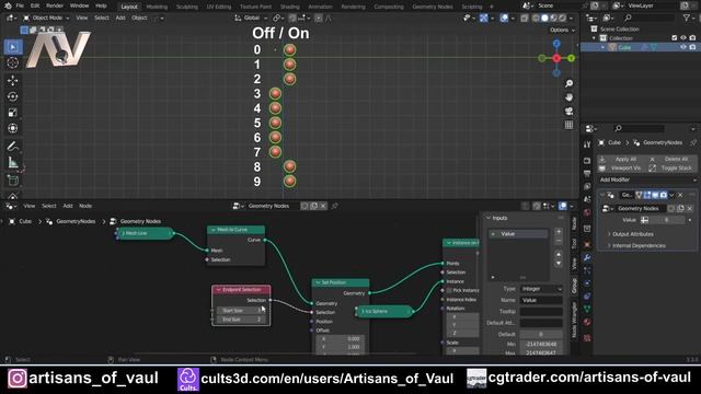 Geometry Node Selecting Vertices Tips and Tricks смотреть онлайн