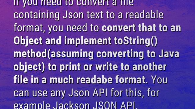 How do I make a JSON file readable? смотреть онлайн