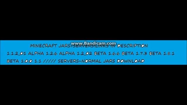 Minecraft Jars and Servers - 1.1.2_01 1.2.6 1.2_02 1.7.3 1.8.1 Indev Infdev and MORE! смотреть онлайн