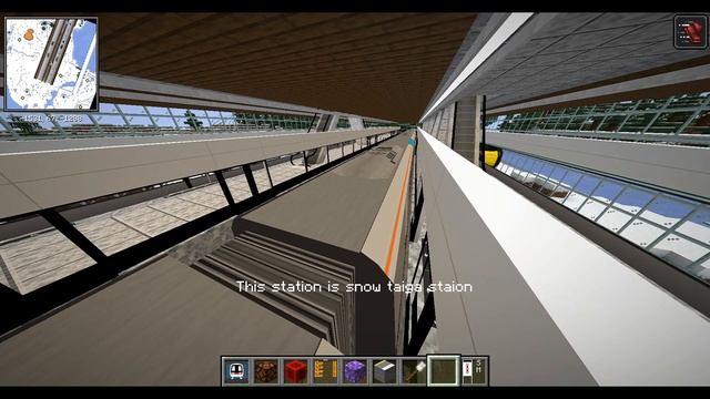 Minecraft Transit Railway 1.18.2 SinglePlayer (snow taiga-plans line) смотреть онлайн