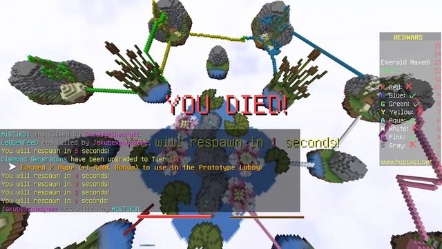 Объединились с мистом что бы дать жару! MineCraft BedWars смотреть онлайн