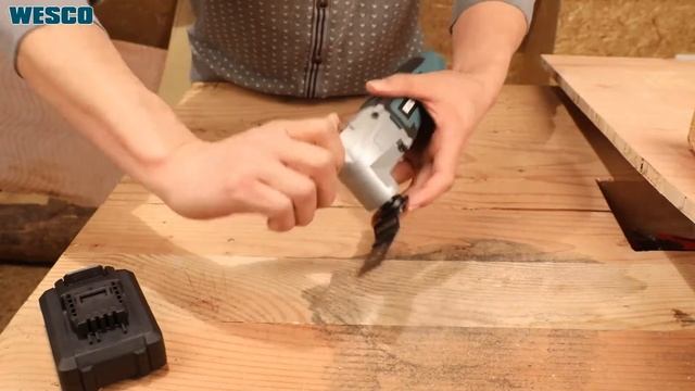 WESCO WS2355K Cordless Oscillating Tool Kit