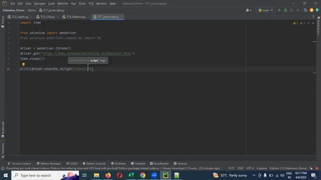 Part 21: JavaScript Executor in Selenium Python | Telugu смотреть онлайн