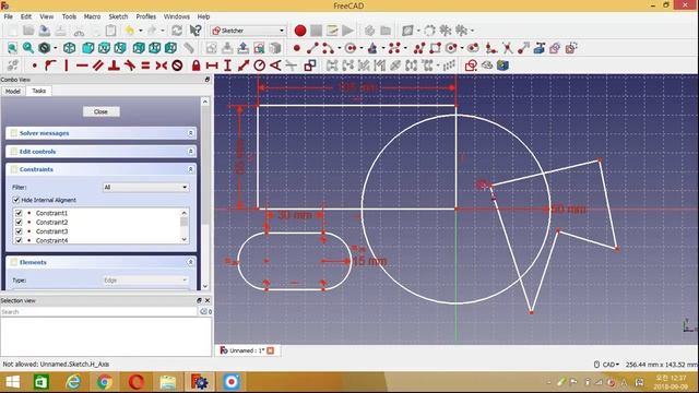 How To Drawing 2d By Freecad