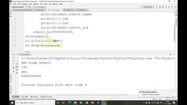 Class with Static, Instance Variables & methods | 111 Day code Challenge | Programming with Gautam смотреть онлайн