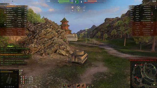 Танк Tiger 131. Карта Граница империи. Стандартный бой. Победа. смотреть онлайн