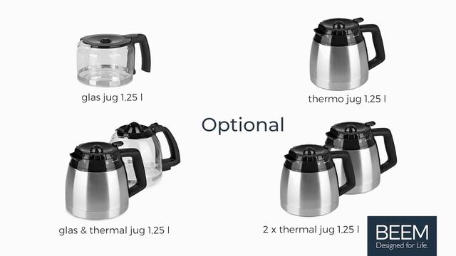 BEEM FRESH-AROMA-PERFECT II drip coffee maker with grinder смотреть онлайн