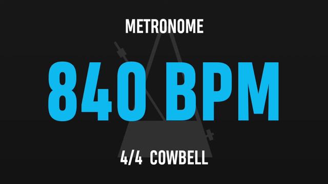 840 BPM 4/4 - Best Metronome (Cowbell) смотреть онлайн