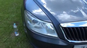 Чистка фар с помощъю пасты гои!