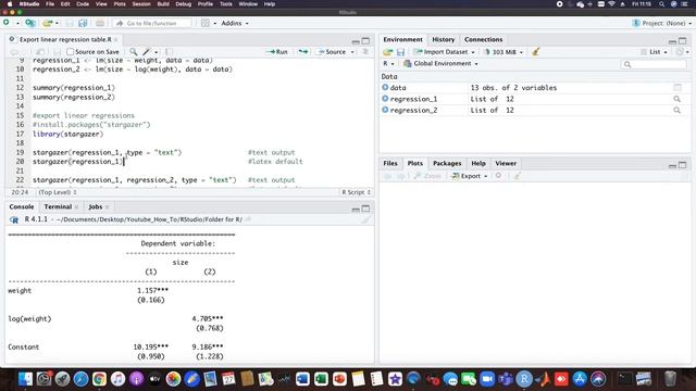 How to create a professional regression table in R (5 minutes) смотреть онлайн