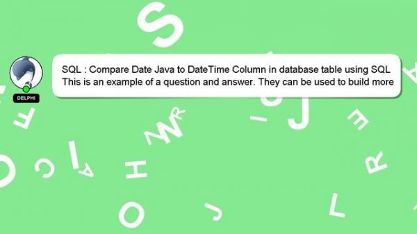 SQL : Compare Date Java to DateTime Column in database table using SQL