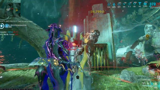 Warframe Wisp Prime Torid Primary SP Duviri Experience Arcane Run.