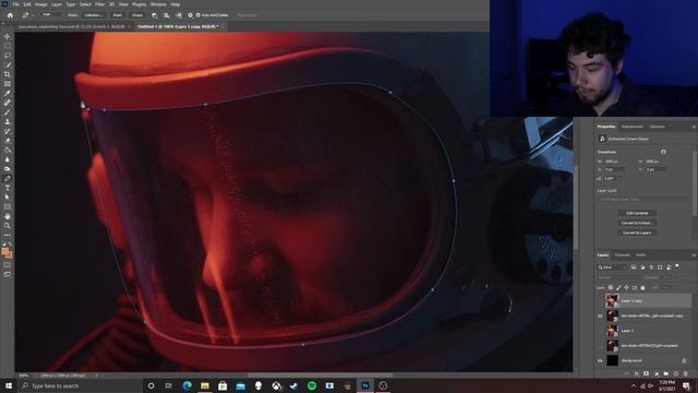 Spaceman Helmet Explosion Photoshop Tutorial - How'd You Do That? смотреть онлайн