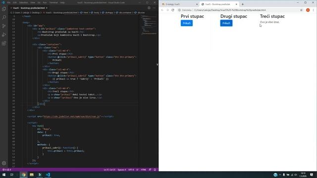 VueJS #05 | Direktive v-if, v-show i v-for смотреть онлайн