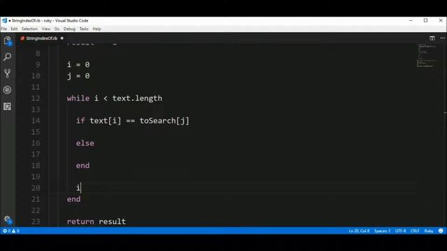 string index of in ruby смотреть онлайн