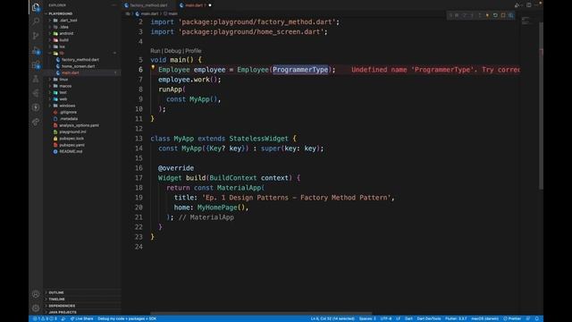 Ep.1 - Factory Method Pattern | Flutter Design Patterns смотреть онлайн