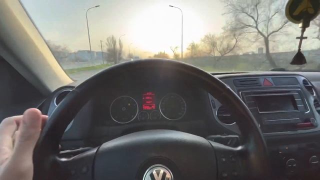 Обзор на управляемость и вид Tiguan Stage2 на проставках ступиц #Tiguan #Stage2