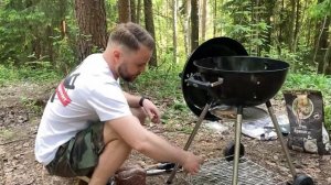 Пробуем угольный ГРИЛЬ в деле! Готовим сочное мясо и купаты на Start Grill YUMMY | Вкус Огня