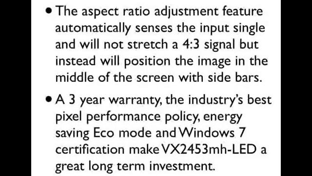 Viewsonic VX2453MH-LED 24-Inch Ultra-thin Widescreen LED Monitor смотреть онлайн