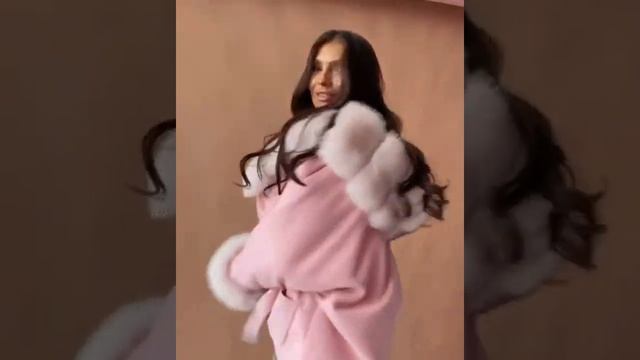 Розовое пальто пончо MALINA Bonita смотреть онлайн