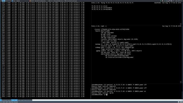 Availability of MariaDB 10.3 in the Ceph Jewel Cluster. Part 2: Power loss simulation, remote test смотреть онлайн
