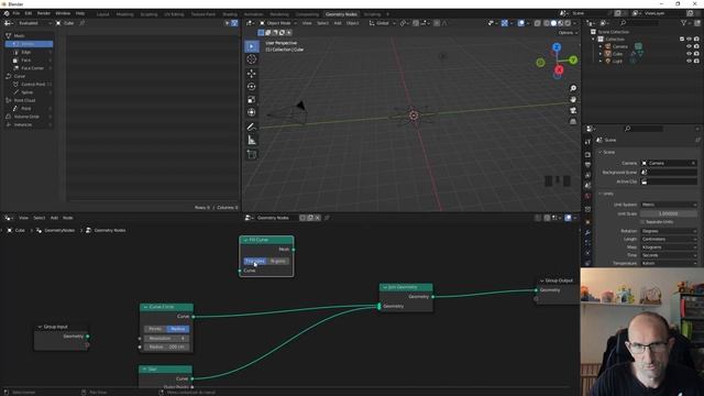 Blender 3.3.x - 13 - Fill Curve sur Geometry Nodes смотреть онлайн