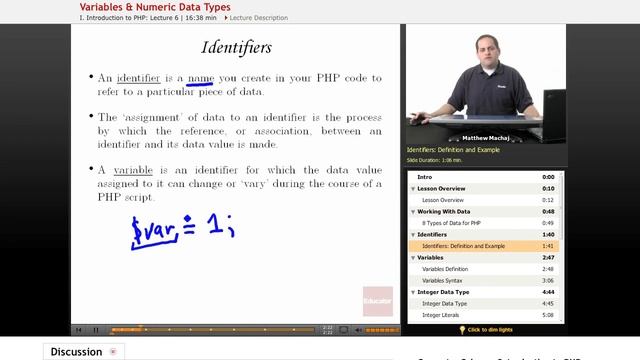 PHP: Variable & Numeric Data Types смотреть онлайн