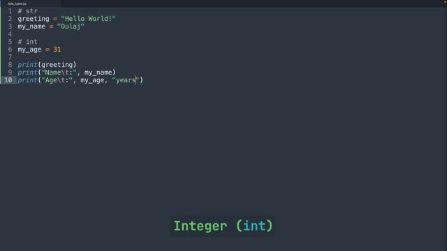 Python Data Types смотреть онлайн