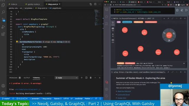 Using GraphQL With Gatsby.js | Building A Travel Guide With Gatsby, Neo4j, & GraphQL: Part 2 смотреть онлайн