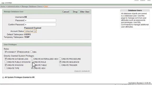 How to unlock DB user in Oracle 10g. смотреть онлайн