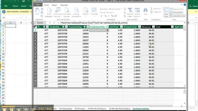 Module 2 Lab-Explore an Excel Data Model смотреть онлайн