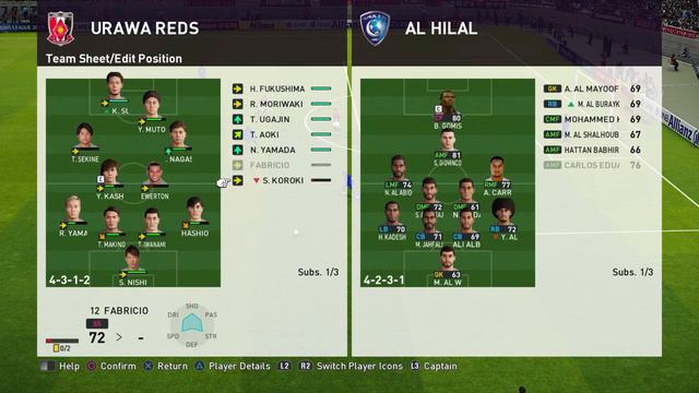 [PS4] PES 2020 AFC Champions League Final (Urawa Reds vs Al Hilal Gameplay) смотреть онлайн